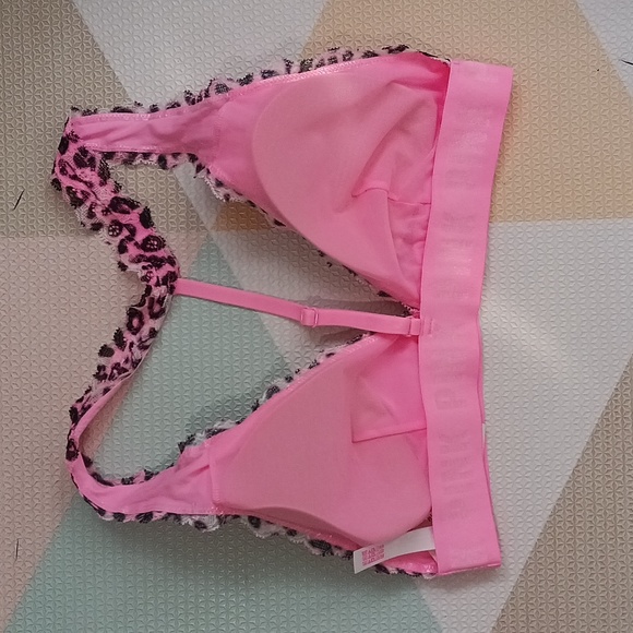 PINK VS TRIANGLE BRALETTTE SIZE M - Picture 7 of 8
